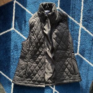 Lands' End Charcoal Quilted Vest